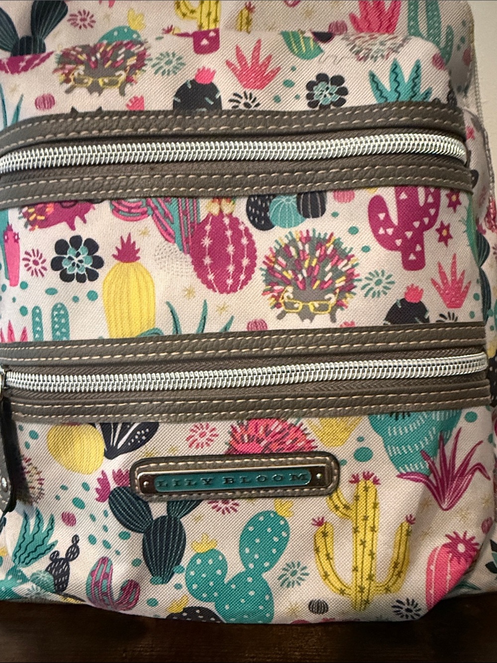 Lily Bloom Cactus Critter Print Colorful Hedgehog Mini Backpack New NWT - Picture 4 of 14